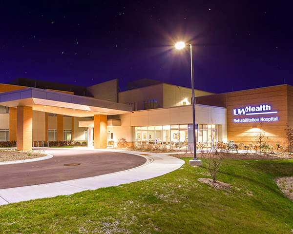 UW health rehabilitation hospital exterior