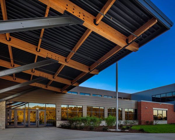 Williams Bay elementary school addition exterior