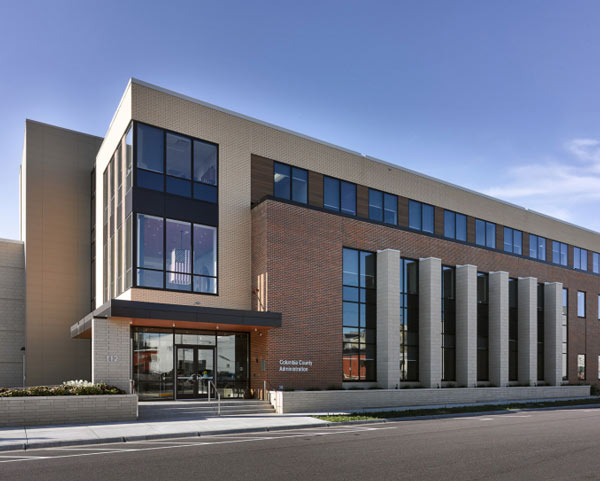 Columbia county administrative building exterior